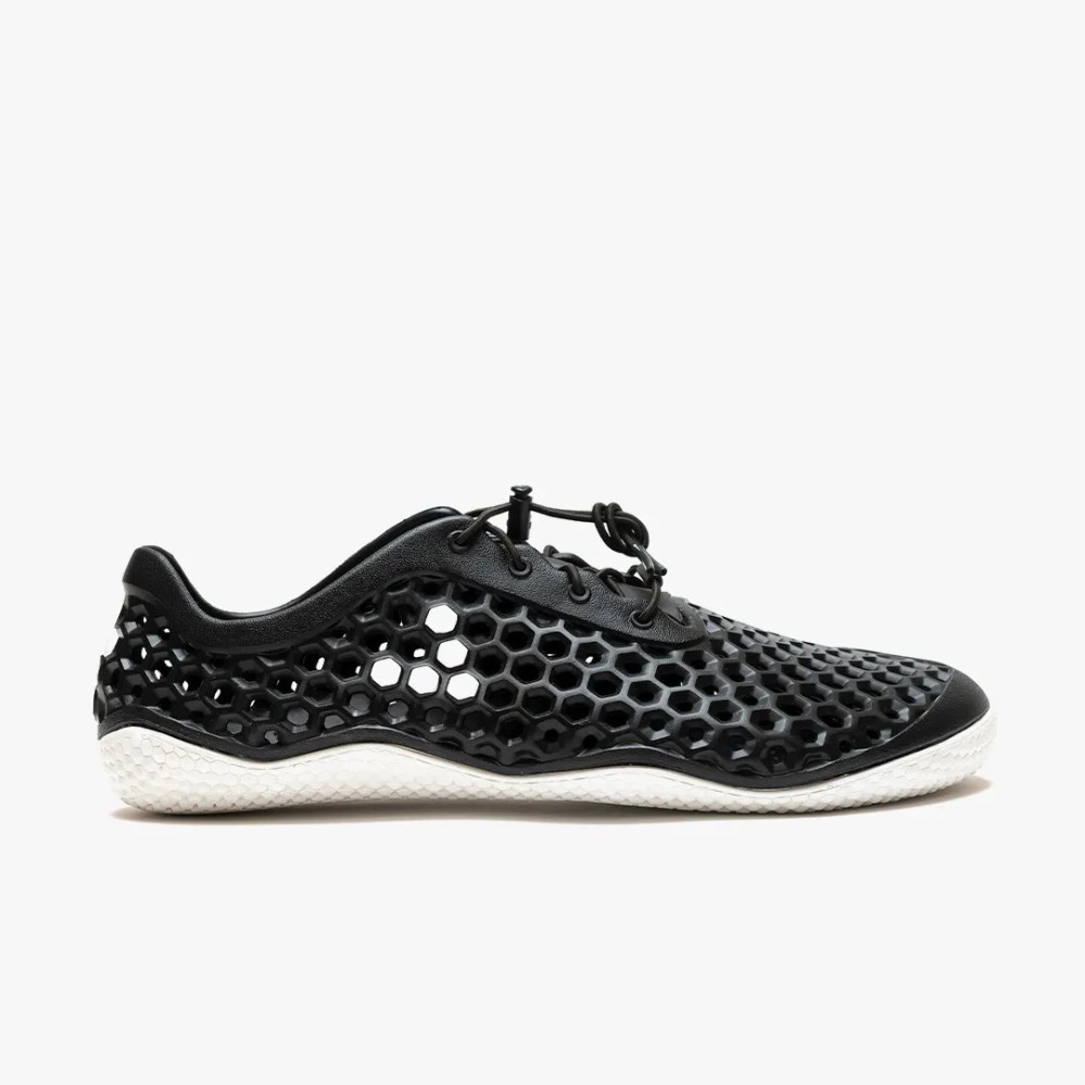 Vivobarefoot Ultra III Bloom Mens Sandals Black UK MRVC